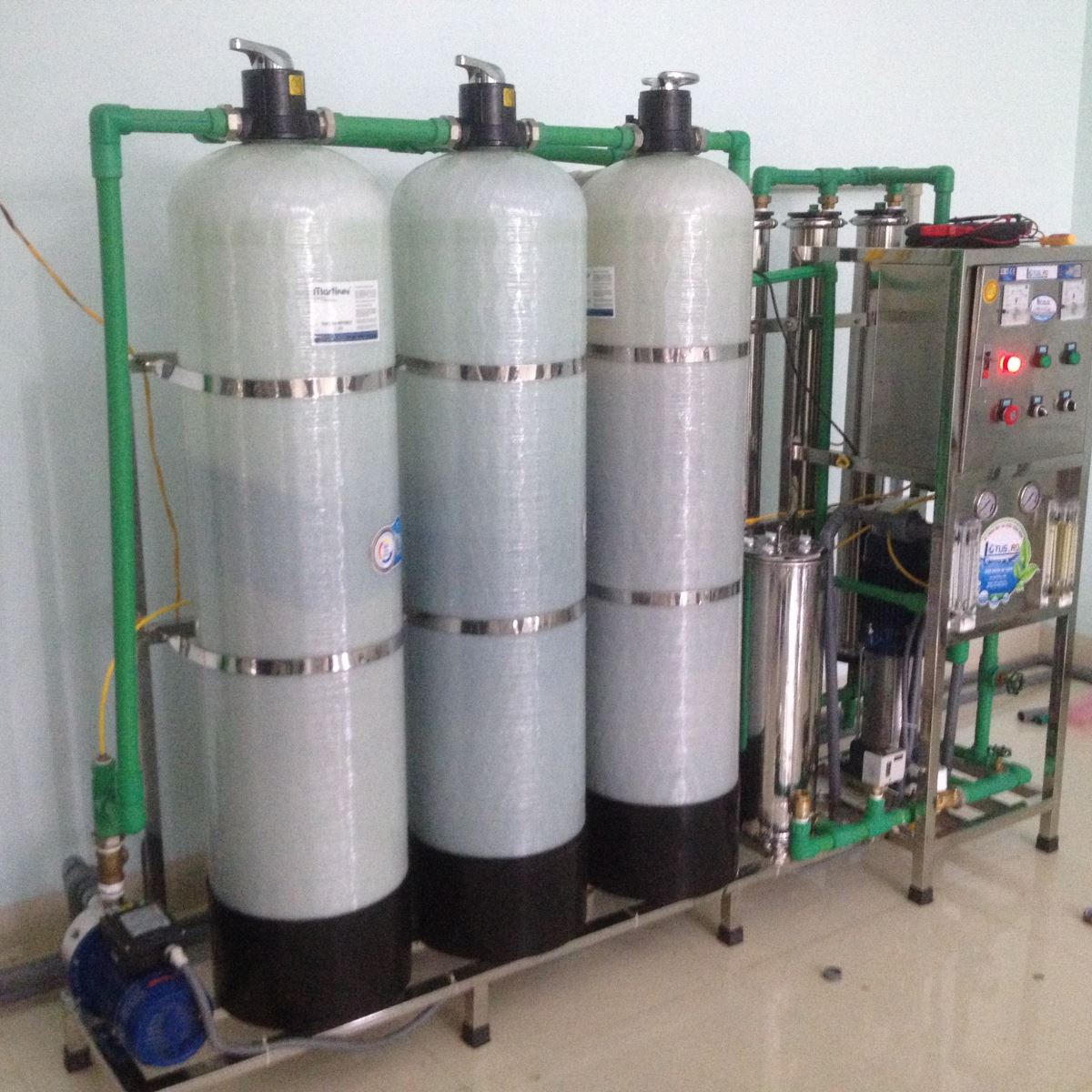 Dây truyền lọc nước công nghiệp 1000 lít/giờ